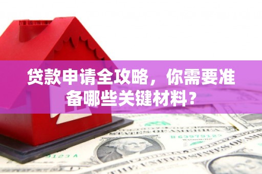 碌曲贷款申请全攻略，你需要准备哪些关键材料？