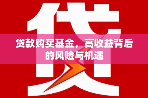 碌曲贷款购买基金，高收益背后的风险与机遇