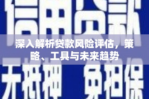 碌曲深入解析贷款风险评估，策略、工具与未来趋势