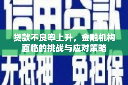 碌曲贷款不良率上升，金融机构面临的挑战与应对策略