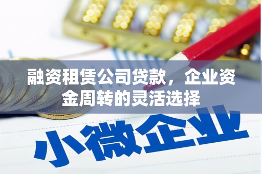 碌曲融资租赁公司贷款，企业资金周转的灵活选择