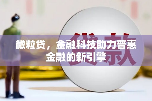 碌曲微粒贷，金融科技助力普惠金融的新引擎