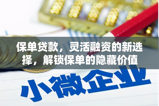 碌曲保单贷款，灵活融资的新选择，解锁保单的隐藏价值