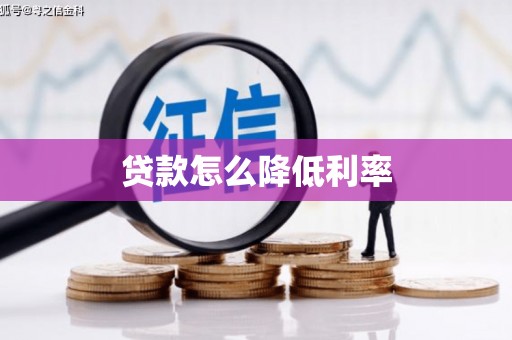 碌曲贷款怎么降低利率
