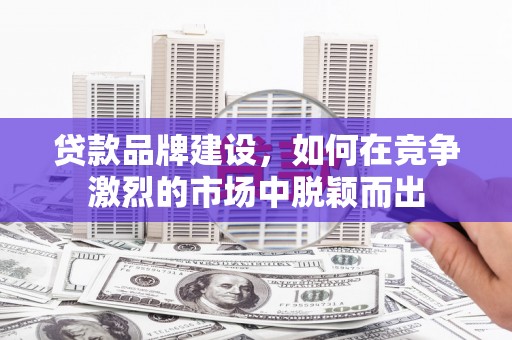 碌曲贷款品牌建设，如何在竞争激烈的市场中脱颖而出