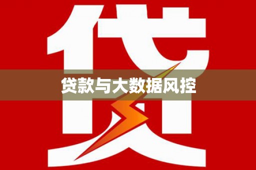 碌曲贷款与大数据风控