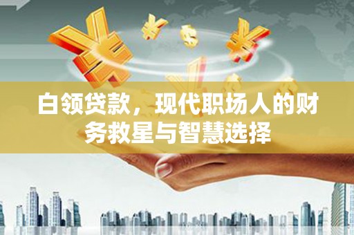 碌曲白领贷款，现代职场人的财务救星与智慧选择