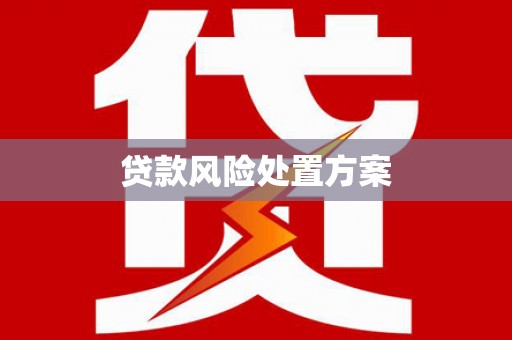 碌曲贷款风险处置方案