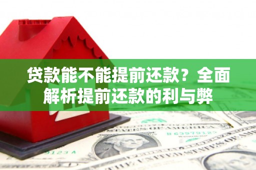 碌曲贷款能不能提前还款？全面解析提前还款的利与弊