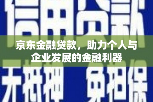 碌曲京东金融贷款，助力个人与企业发展的金融利器