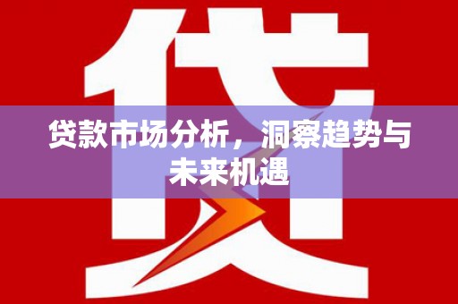 碌曲贷款市场分析，洞察趋势与未来机遇
