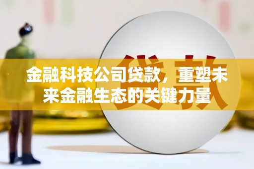 碌曲金融科技公司贷款，重塑未来金融生态的关键力量