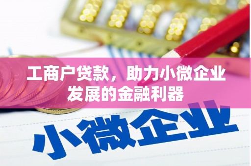 碌曲工商户贷款，助力小微企业发展的金融利器