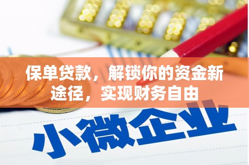 碌曲保单贷款，解锁你的资金新途径，实现财务自由