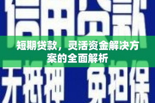 碌曲短期贷款，灵活资金解决方案的全面解析
