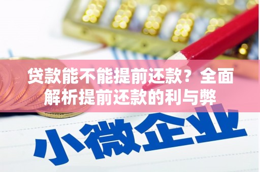 碌曲贷款能不能提前还款？全面解析提前还款的利与弊