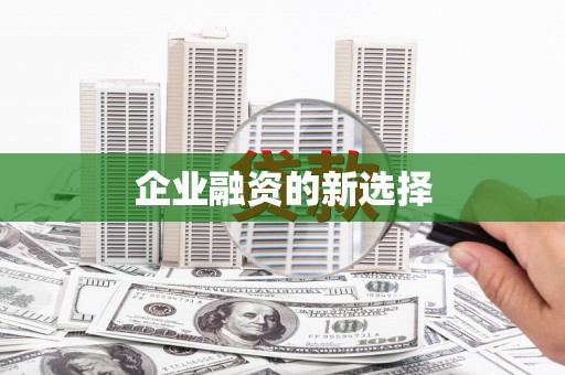 碌曲企业融资的新选择
